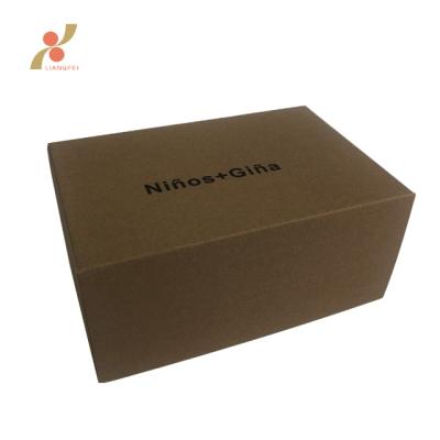 China Recycled Materials Custom Baby And Kids Shoes Packaging Corrugated Paper Box With Logo for sale