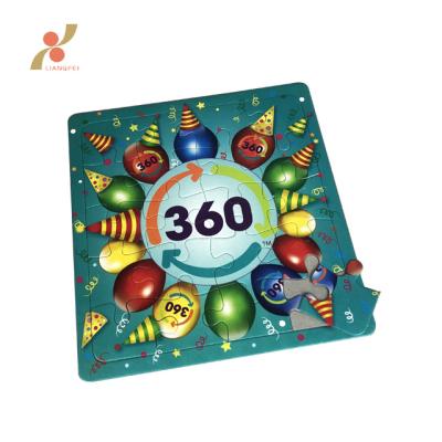 China Educational Toy Custom Educational Children Party Game Paper Jigsaw Puzzle for sale