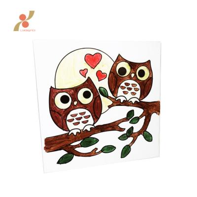 China DIY Educational Cute Bird Kids Educational Printed Canvas for sale