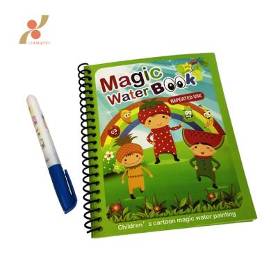 China Educational DIY In Actions Kids Water Paper Educational Magic Book With Logo for sale