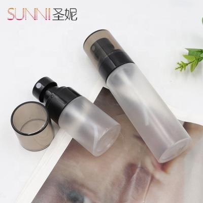 China 50ml 60ml 70ml Cosmetic Clear Matte Clear PET Nail Frost Oil Leak Proof Mist Sprayer Toner Bottle for sale