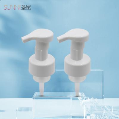 China Non Spill White Color Outer Spring Shampoo Plastic Foaming Soap Dispensers 43mm Foam Pump for sale