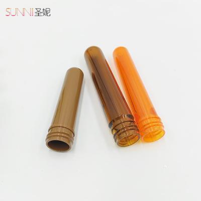 China Skin Care Packaging Customized 28mm 29g 35g 48g Plastic Pet Amber Preform For Daily Used Product for sale