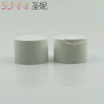 China Non Spill 24 410 Plastic Caps For Bottle Custom White Plastic Bottle Disc Double Layers Top Cap for sale