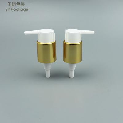 China Non Spill High Quality Gold Plated 24/410 18/410 Face Cream Pump for sale