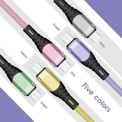 China Micro USB Cable Metal Cable Data Transfer Function Date Cable 1000MM Length For Android Universal Charger High Quality Suitable For All Phone Demand for sale