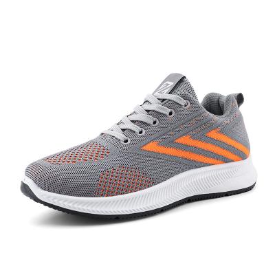 China CUSHIONING New Flight Zapatos Casuales Round Head Woven Sneaker Shoes Lace Up Upper Low Top Mens Sports Breathable Leisure Shoes for sale