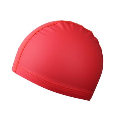 China Large Solid Color Waterproof Raincoat Adult Male And Female PU Skin Coating Multicolor Swim Cap for sale