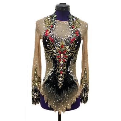 China Rhythmic Gymnastics and Bodybuilding Girls Art Test Cheerleading Gym Dress Attractive Competitive Dance for sale