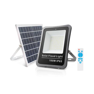 China Professional garden solar led flood light factory50w 100w 200w 300w 400w 500w with remote control for sale