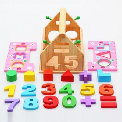 China Children's toys most popular lovely cute shape number house intelligence puzzle toy for sale