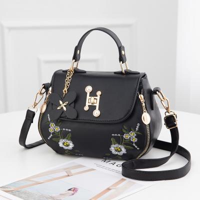 China Newest PU Fashion Luxury Handbags 2020 Lovely PU Lady Shoulder Bags Trendy Leather Women Handbags for sale