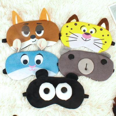 China TRAVEL SLEEP MASK Soft Breathable Cute Animal Fur Custom Party Sleep Mask for sale