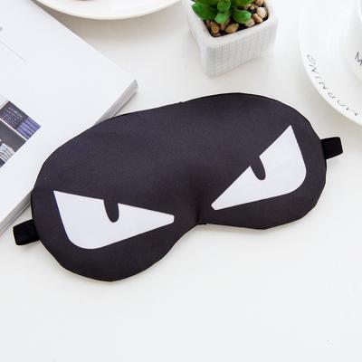 China Blocking Evil Eye Travel Girls Sleep Cotton Cute Customable Lightweight Blindfold Eye Mask With Cartoon Printing For Sleeping for sale