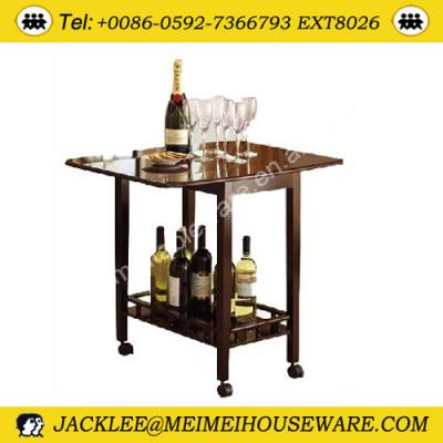 China MDF& 2013 Hot Sale Solid Wood Wooden Wine Cart for sale