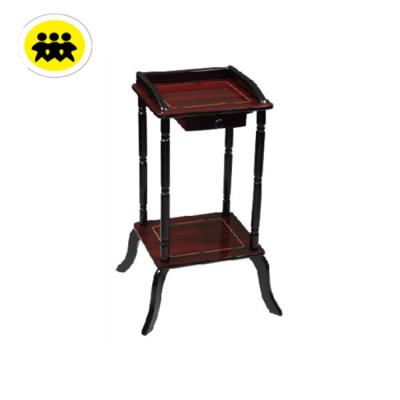 China KD Solid Wood Packing Wooden Vase Stand With Drawer And Bottom Board for sale