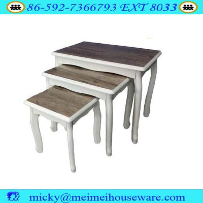 China Solid Wood Customized Ware Round Wooden Coffee Table for sale