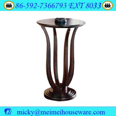 China Solid Wood Antique Wooden Flower Vase Stand for sale