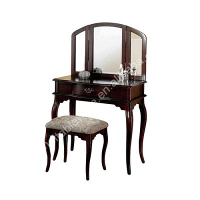 China Modern wood console table and stool with decorative mirror frame for sale