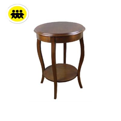 China Coffee Table Living Room Furniture Round Accent Coffee Table With Shelf for sale