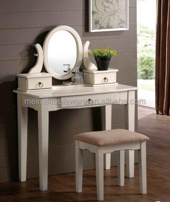 China White Coffee Table Vanity Table Set Make Up Desk Bench Drawer for sale