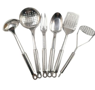 China Sustainable Food Grade Customized Design Stainless Steel Kitchen Accessories Kitchenware Spatula Cooking Tools Utensil Set for sale