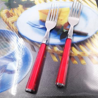 China Sustainable Travel Portable Reusable Spoon Fork Knife Stainless Steel Silver Cutlery Set for sale