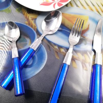 China Viable factory direct sale stainless steel spoon fork knife cutlery set tableware for sale