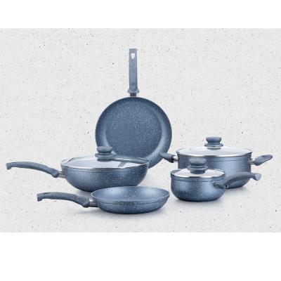 China Viable Marble Cookware Set for sale