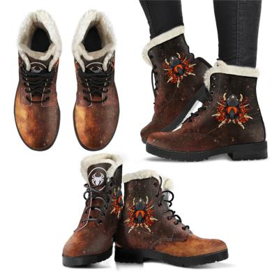 China Waterproof Uggh Boots For Women Faux Fur Leather Winter Snow Boots for sale