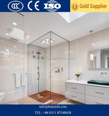 China Bathroom Tempered Glass Rolling Door for sale