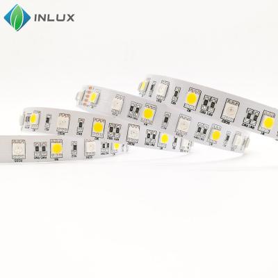 China DC 24V warm white smd 5050 RGB+W waterproof 60LEDs/m indoor flexible strip ip20 decorative lighting multicolor accessible rgbw led strip light for sale