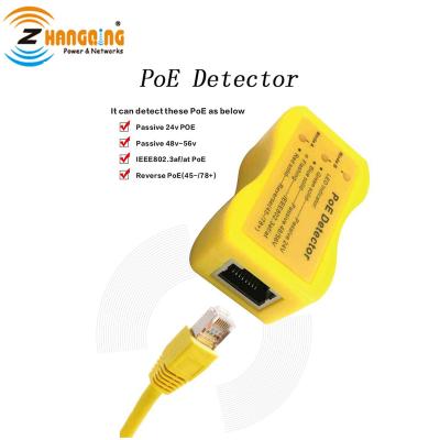 China LED Identify PoE Detector Used for Passive PoE Injector, 802.3af/at, Convenient Small Detector PoE Reverse Polarity for sale