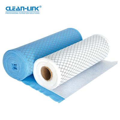 China High Quality Hotels HVAC Filtration Synthetic Laminated Mesh Pre-Filter G4 MERV8 Air Filter Media Roll for sale