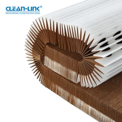 China Hotels Pleated Furniture Paper Jet Filter Cardboard Booth Air Filter Accordion Overspray Filter Paper For Car Paint Booth for sale