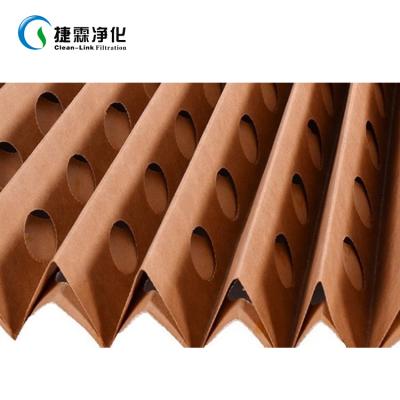 China Hotels Spray Booth Paper Accordion Filter Pleated Kraft Paper Cardboard Filters for sale