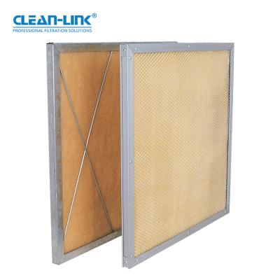 China AI-100W Clean Room Temperature Resistance Panel Air Filter 500x500x25mm for sale