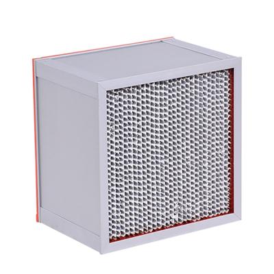 China Small resistance factory price high temperature hepa filters deep pleated separator laminar flow hood H13 H14 hepa filter for ventilation system for sale