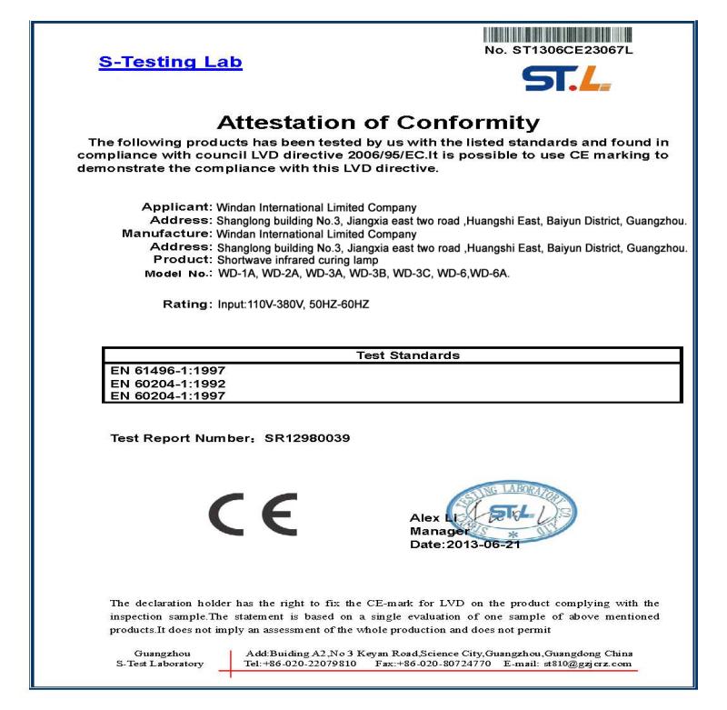 CE - WINDAN INTERNATIONAL COMPANY LIMITED