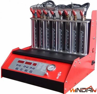 China Analisador completo do líquido de limpeza do injector de combustível do cilindro da função 8 com volume líquido do tanque 6L à venda