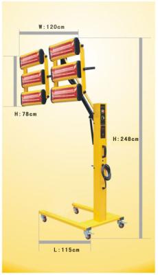 China Powder Coat Infrared Curing Lamp , Baking Light For Service Car WD-6AL for sale