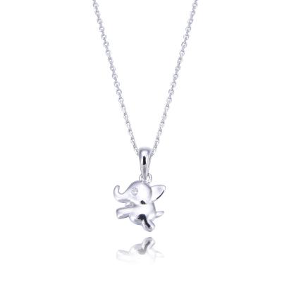 China Environmental Friendly Minimalist Jewelry 925 Sterling Silver Elephant Pendant Necklaces For Party Gift for sale