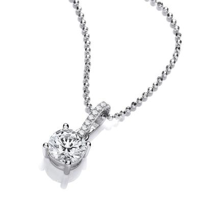 China Fashionable Hot Selling 925 Jewelry CZ Gemstone Sapphire Luxury Stone Chain Pendant Necklace Sterling Silver for sale