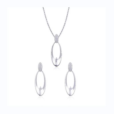 China 2022 Graceful High Quality Ladies 925 Sterling SilverJewelry Women Jewelry Wedding AAA Zirconia Sets for sale