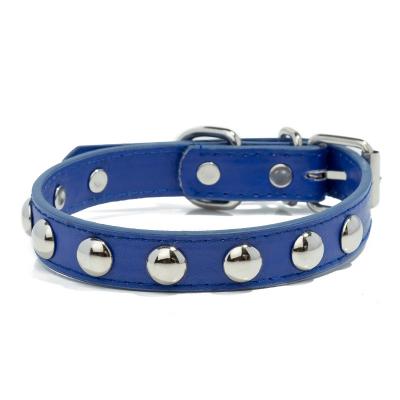 China Hot Selling Pu Leather Anti Bite Diamond Rivet Pet Collar Cat Dog Collar Pet Advance Viable for sale