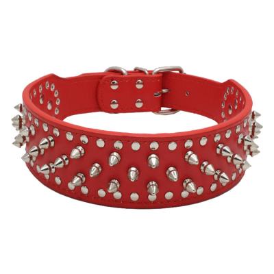 China Anti Bite Spike Rivet Pet Collar Adjustable Cat Dog Collar Pet Lead Durable Hot Selling Viable for sale