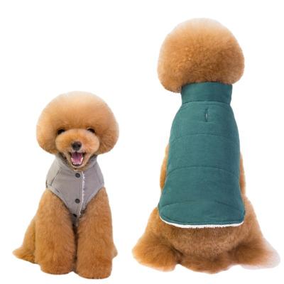 China Stocked Extra Warm Fleece Dog Jacket Winter Warm Sale Pet Wear Hoodie Pet Jacket Soft Clothes for sale