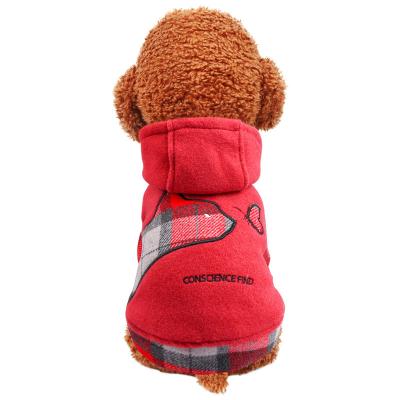 China Sale Dog Jacket Winter Warm Classic Style Print Sustainable Small Medium Cat Dog Coat Pet Jacket Clothes for sale