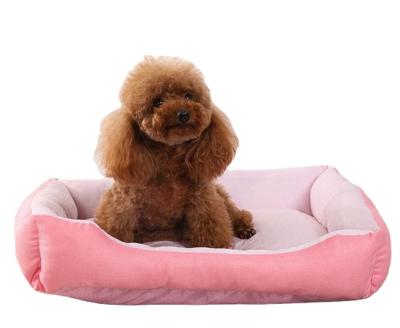 China Cat Dog Bed Anti Slip Pet Bed Summer Sale Comfortable Breathable Cooling Mat Warm Viable Pet Bed for sale