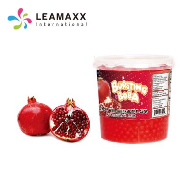 China Hot Selling Bubble Tea Wholesale Taiwan Leamaxx Pomegranate Jumping Boba Juice Ball for sale